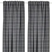 Шторы Ikea Haggveckmal Серый / Полиэстер