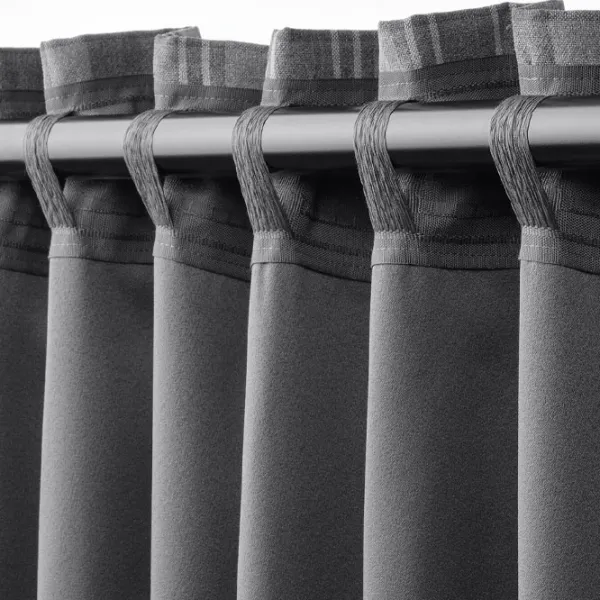 Шторы Ikea Haggveckmal Серый / Полиэстер photo 3