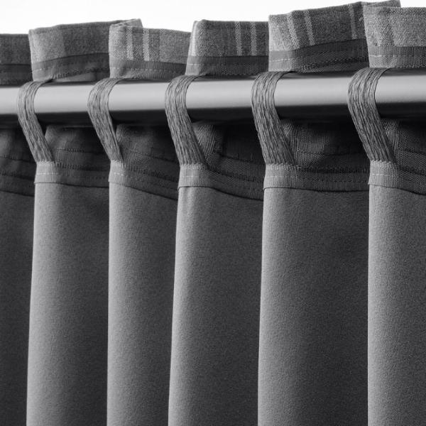 Шторы Ikea Haggveckmal Серый / Полиэстер photo 3