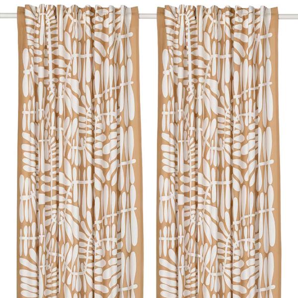Шторы Ikea Majsmott Бежевый / Хлопок photo 1