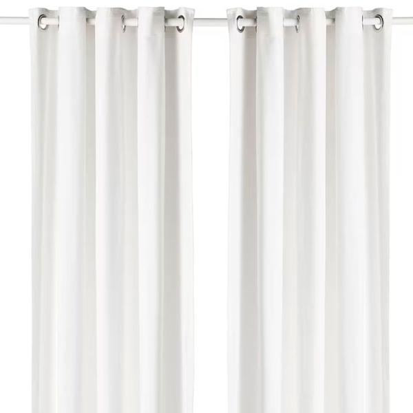 Шторы Ikea Moalina Белый / Вискоза photo 1