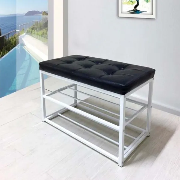 Банкетка Mobhaus Lyros 45 x 70 x 35см /White /Черный photo 9