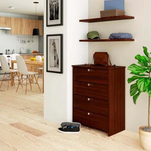 Tumbă pentru încălțăminte Akord 4 80 x 60 x 33 /Wenge /Wenge photo 2