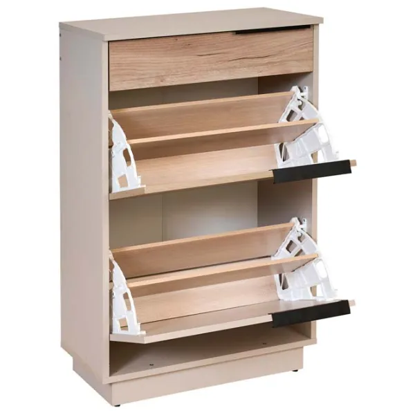 Тумба для обуви Modern Visit 97 x 60 x 35см /Gray Craft Oak /Кашемир photo 2