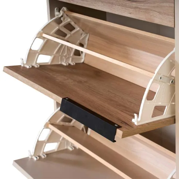 Тумба для обуви Modern Visit 97 x 60 x 35см /Gray Craft Oak /Кашемир photo 3