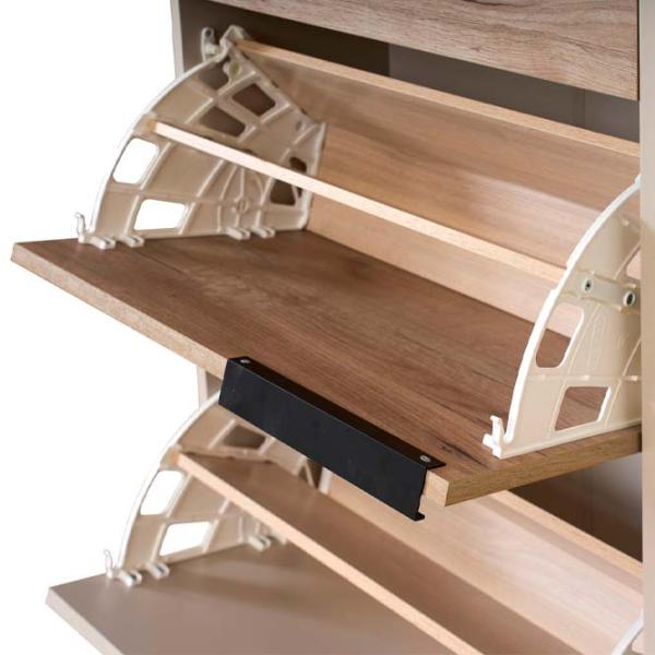 Тумба для обуви Modern Visit 97 x 60 x 35см /Gray Craft Oak /Кашемир photo 3