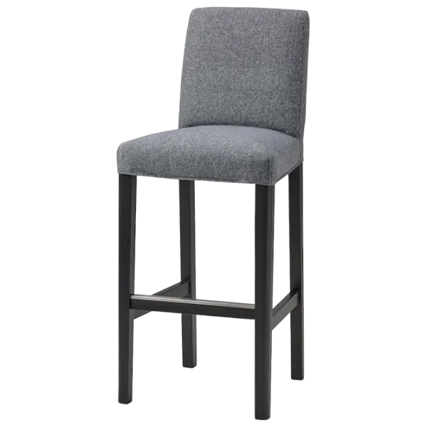 Барный стул Ikea Bergmund  Текстиль / Дерево / Grey photo 2 Барный стул Ikea Bergmund  Текстиль / Дерево / Grey photo 2