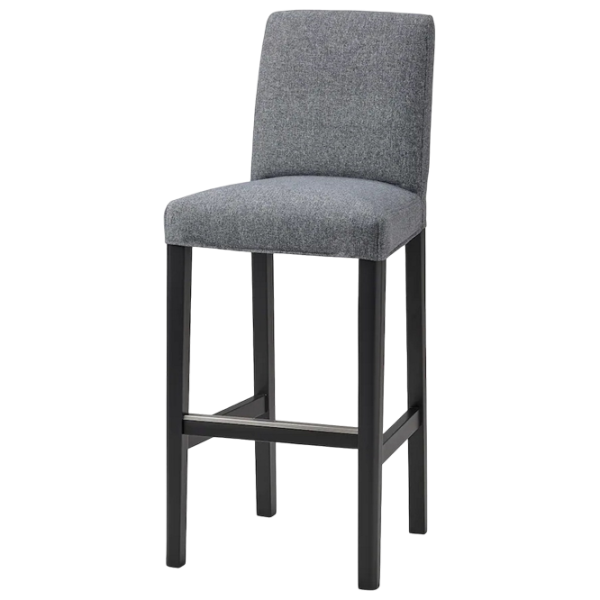 Барный стул Ikea Bergmund  Текстиль / Дерево / Grey photo 2 Барный стул Ikea Bergmund  Текстиль / Дерево / Grey photo 2