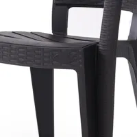 Scaun de grădină Heniver Ayder Plastic / Plastic / Antracit Antracit photo 5