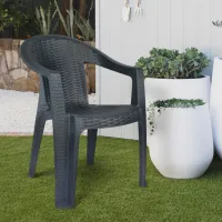 Scaun de grădină Heniver Bella Plastic / Plastic / Antracit Antracit photo 4