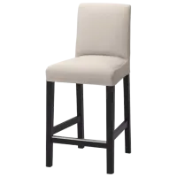 Барный стул Ikea Bergmund  Текстиль / Дерево / Бежевый