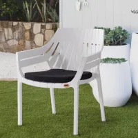 Scaun de grădină Heniver Hilton Plastic / Plastic / White White photo 2