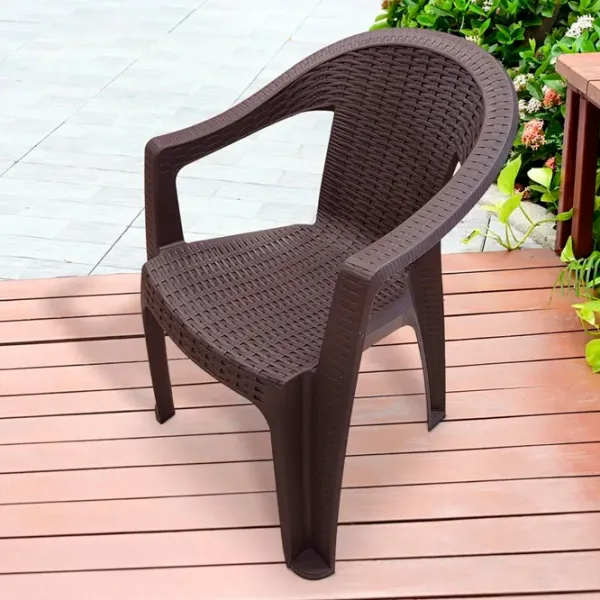 Садовый стул Heniver Bella Пластик / Пластик / Коричневый Brown photo 2 Садовый стул Heniver Bella Пластик / Пластик / Коричневый Brown photo 2