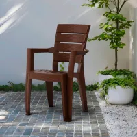 Scaun de grădină Heniver Ayder Plastic / Plastic / Brown Brown photo 2