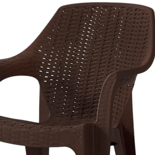 Scaun de grădină Heniver Babel Small Plastic / Plastic / Brown Brown photo 4 Scaun de grădină Heniver Babel Small Plastic / Plastic / Brown Brown photo 4