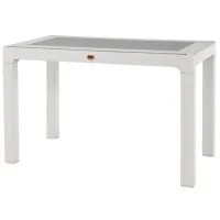 Masă de grădină Heniver Rattan Table Nepliabil / White White photo 4