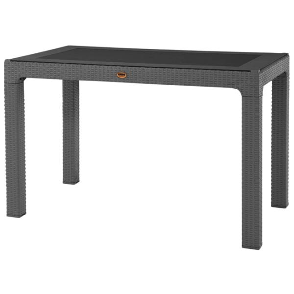 Masă de grădină Heniver Rattan Table Nepliabil / Antracit Antracite photo 1