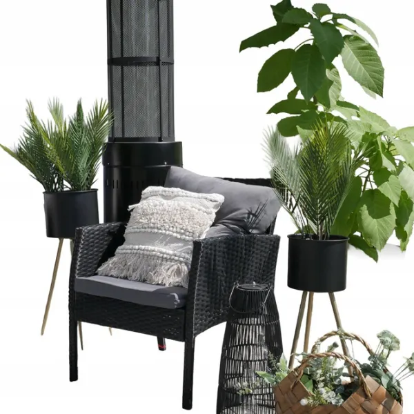 Set mobilă terasă GardenLine ABI7541 Plastic / Plastic / Plastic / Black photo 4