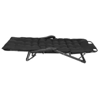 Șezlong Enero Camp 1065502 Metal / Oxford / Black Black photo 2