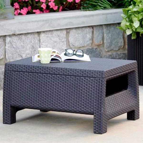 Set mobilă grădină Heniver Novara 2+1+1+T Polipropilenă / Plastic / Polipropilenă / Anthracite photo 6