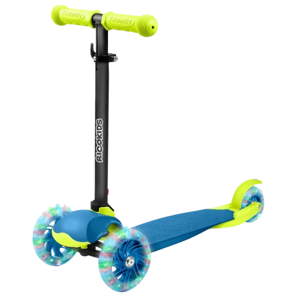 Trotinetă pentru copii cu trei roți Ricokids Loco (5642268) 25 kg/ Blue photo 1