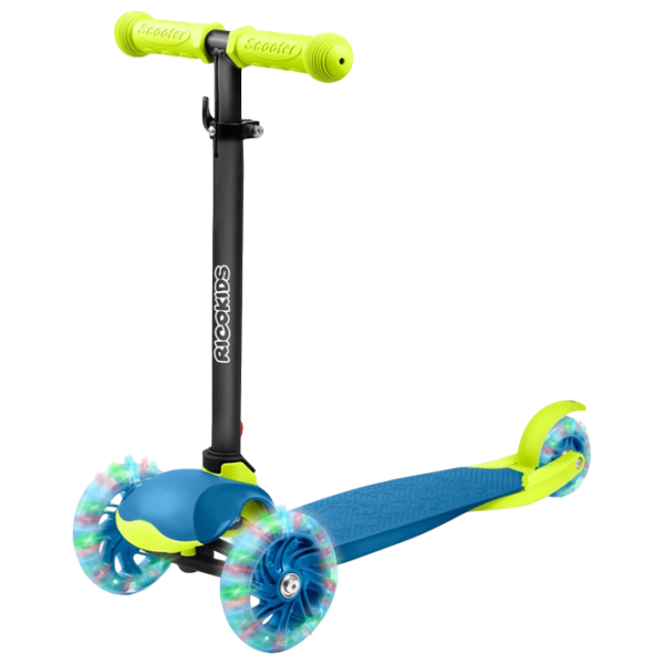 Trotinetă pentru copii cu trei roți Ricokids Loco (5642268) 25 kg/ Blue photo 1
