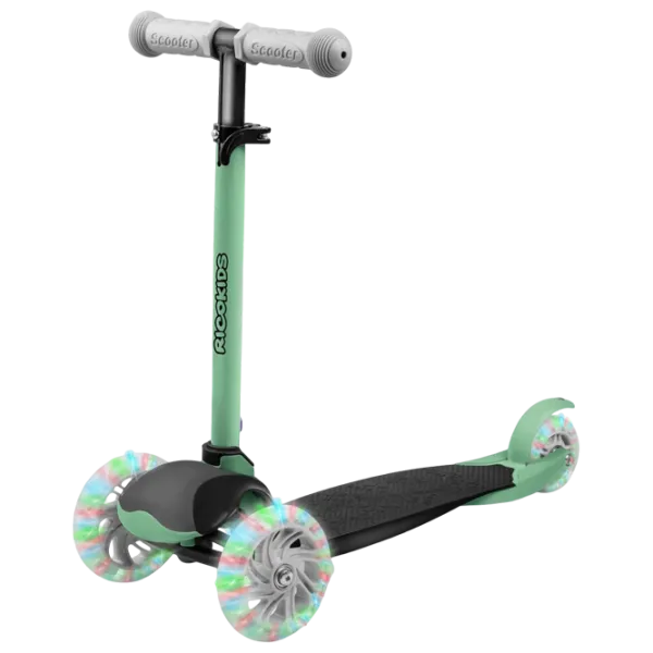 Trotinetă pentru copii cu trei roți Ricokids Loco (5642275) 25 kg/ Green photo 1