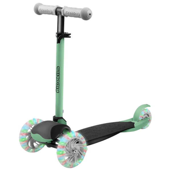 Trotinetă pentru copii cu trei roți Ricokids Loco (5642275) 25 kg/ Green photo 1