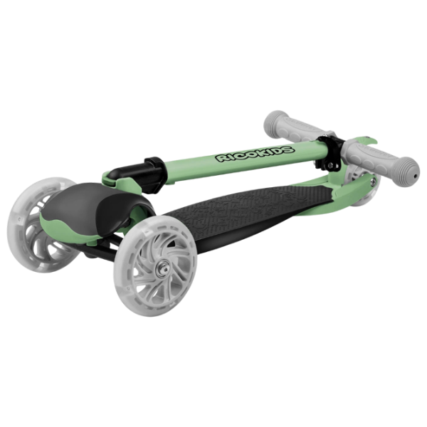 Trotinetă pentru copii cu trei roți Ricokids Loco (5642275) 25 kg/ Green photo 2