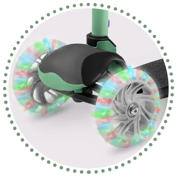 Trotinetă pentru copii cu trei roți Ricokids Loco (5642275) 25 kg/ Green photo 8