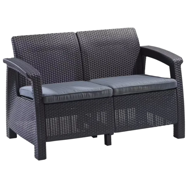 Set mobilă grădină Heniver Novara 3+1+1+T Polipropilenă / Plastic / Polipropilenă / Anthracite photo 2