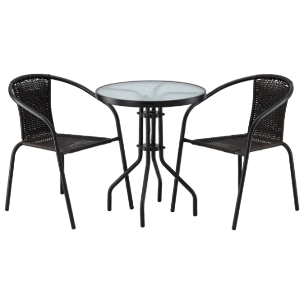 Set mobilă grădină GardenLine NEO2262KPL Plastic / Metal / Plastic / Black photo 1