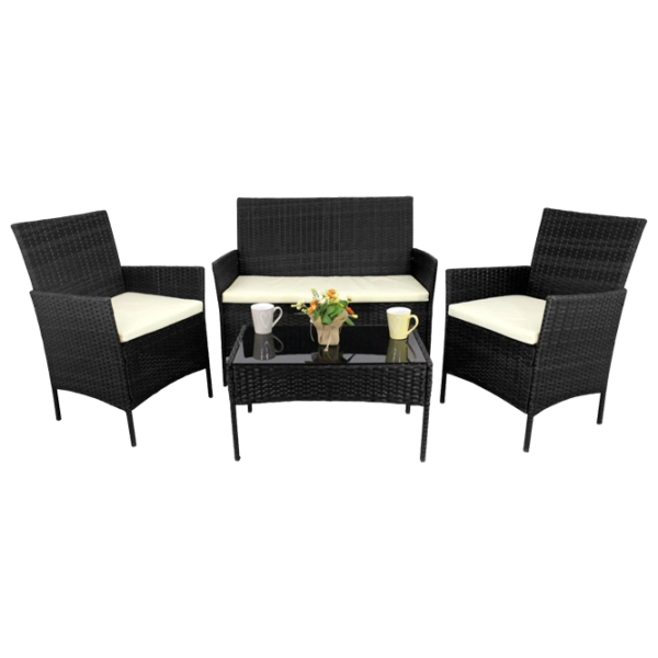 Set mobilă grădină GardenLine SAD0849 Plastic / Plastic / Plastic / Black photo 1