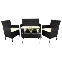 Set mobilă grădină GardenLine SAD0849 Plastic / Plastic / Plastic / Black
