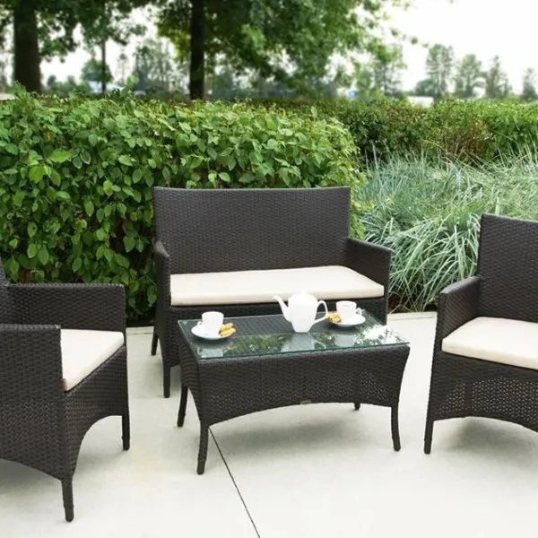 Set mobilă grădină GardenLine SAD0849 Plastic / Plastic / Plastic / Black photo 4