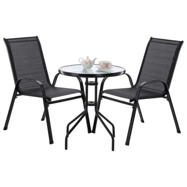 Set mobilă grădină GardenLine SAD5895 Plastic / Metal / Plastic / Black photo 1