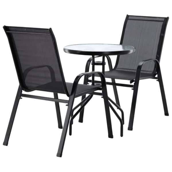 Set mobilă grădină GardenLine SAD5895 Plastic / Metal / Plastic / Black photo 6
