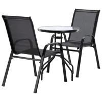 Set mobilă grădină GardenLine SAD5895 Plastic / Metal / Plastic / Black photo 6