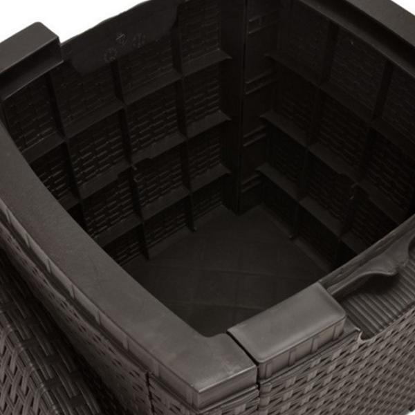 Set mobilă grădină Bica Lido Polipropilenă / Polipropilenă / Rattan artificial / Brown photo 3