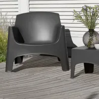 Set mobilă grădină Bica Ibiza Terrace Plastic / Plastic / Plastic / Graphite photo 7