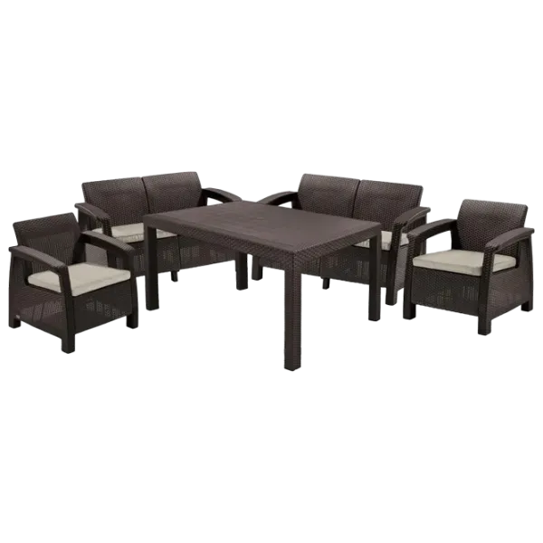 Set mobilă grădină Keter Corfu II Plastic / Plastic / Plastic / Brown photo 1