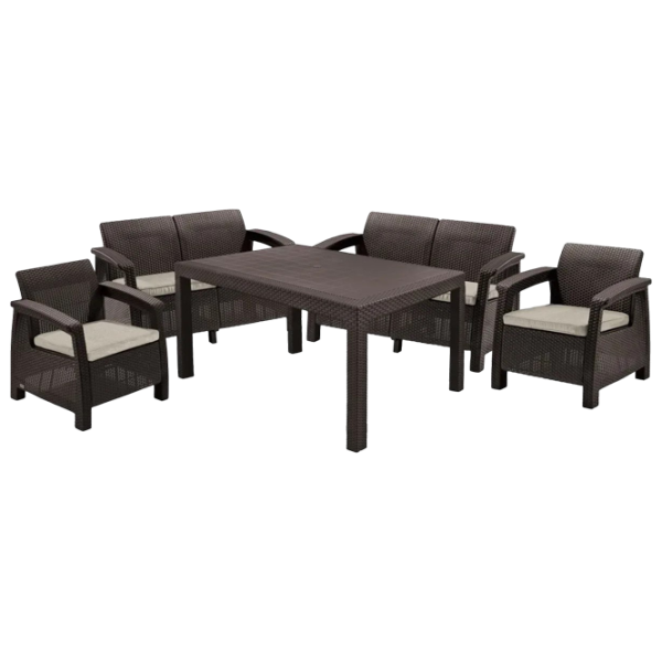 Set mobilă grădină Keter Corfu II Plastic / Plastic / Plastic / Brown photo 1