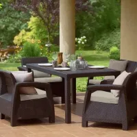 Set mobilă grădină Keter Corfu II Plastic / Plastic / Plastic / Brown photo 3