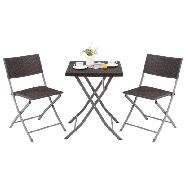 Set mobilă grădină Costway NP10739CF Oțel / Plastic / Plastic / Brown photo 2