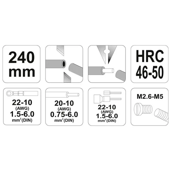Клещи обжимные Yato YT-22930 240 мм photo 2