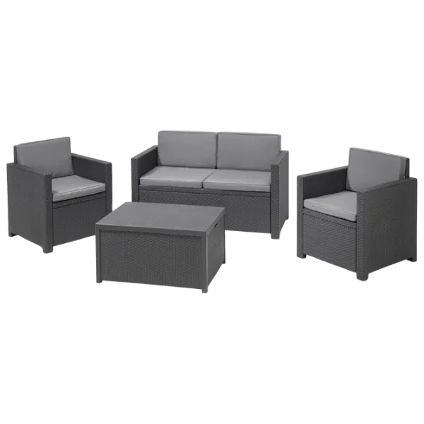 Set mobilă grădină Keter Monaco Plastic / Plastic / Plastic / Graphite photo 1