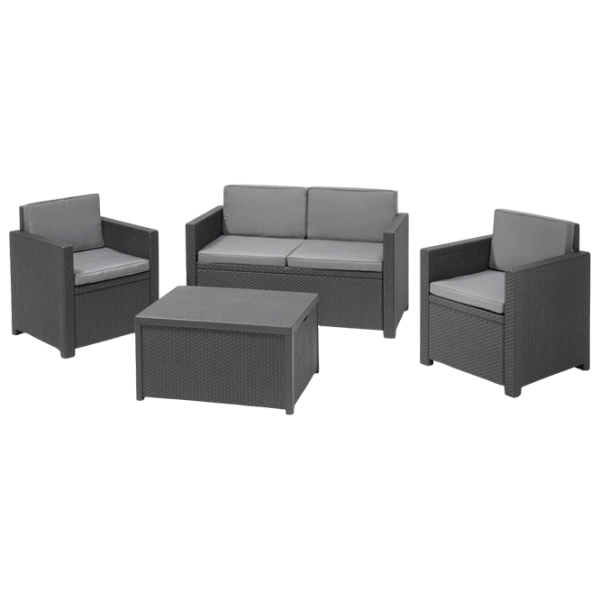 Set mobilă grădină Keter Monaco Plastic / Plastic / Plastic / Graphite photo 1