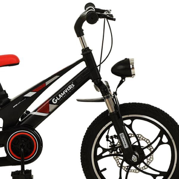 Bicicletă Glamvers Cross Lux 16" 16" Aliaj de magneziu / Black Red photo 4