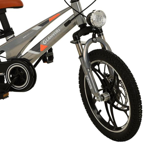Bicicletă Glamvers Cross Lux 16" 16" Aliaj de magneziu / Gray Black photo 5 Bicicletă Glamvers Cross Lux 16" 16" Aliaj de magneziu / Gray Black photo 5