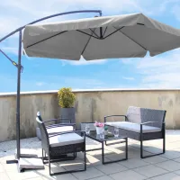 Umbrelă de grădină GardenLine GAO5316 Black Grey photo 5